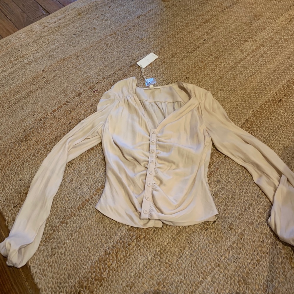 Cream blouse